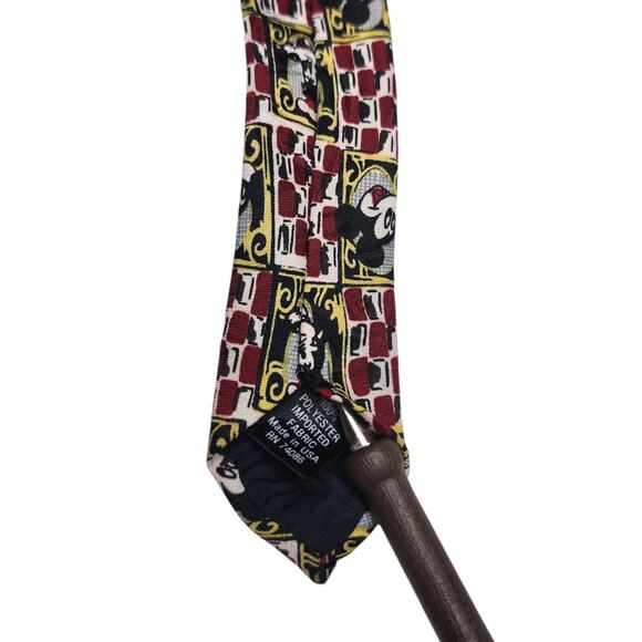 Vintage Disney Mickey Mouse & Goofy Necktie Mickey Unlimited Men's Tie USA Made - Picture 5 of 5